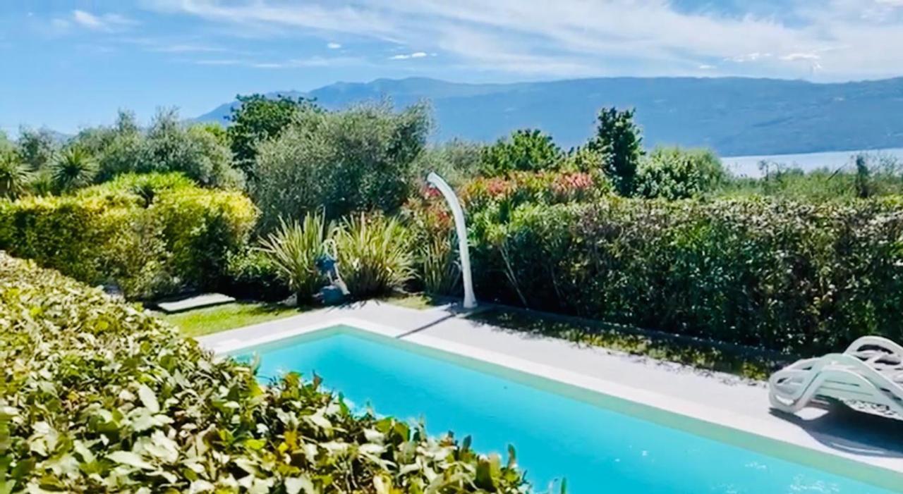 Residence Olivi - Panorama Lake View, Pool, Terrace, Garden, Wifi توسكولانو ماديرنو المظهر الخارجي الصورة